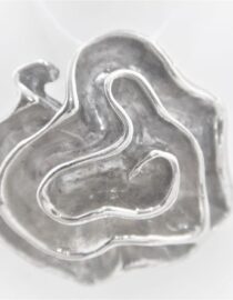 925 Sterling silver Rose shaped pendant  Approx size  27mm diam