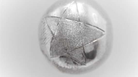 925 sterling silver harmony ball with  pentagram pattern   DIAM  19 MM