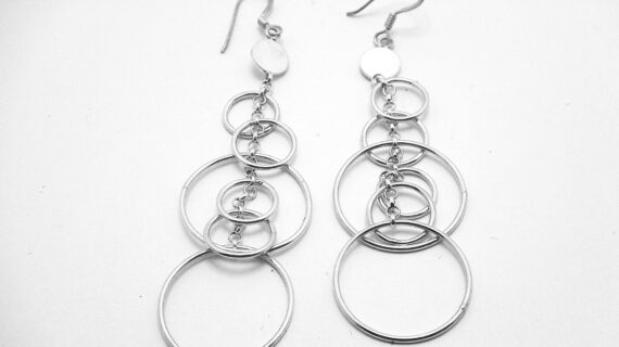 925 Sterling silver earrings  Approx size 77mm long