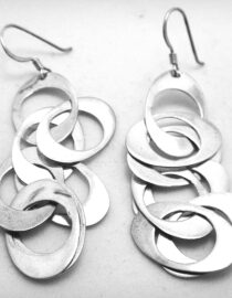 925 Sterling silver earrings  62.75 X 20 MM