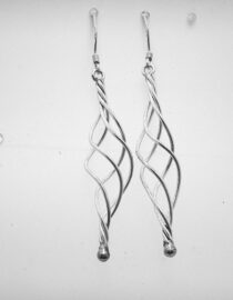 925 Sterling silver earrings Approx size  60mm long
