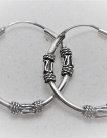 925 Sterling silver hoop earrings Approx size  28mm diam