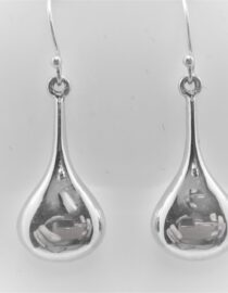 925 Sterling silver teardrop earrings   35.5 X 12.5 MM