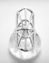 925 Sterling silver ring Approx size  42.6mm long