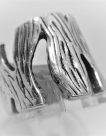 925 sterling silver silver ring with beautiful pattern 17.3MM WIDE