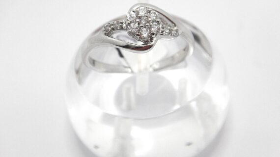 Rhodium plated 925 sterling silver ring set with CZ 8.5 WIDE