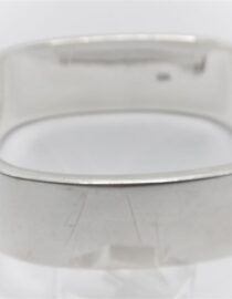 925 Sterling silver square hinged bangle Approx  20mm wide Approx size  60mm wide